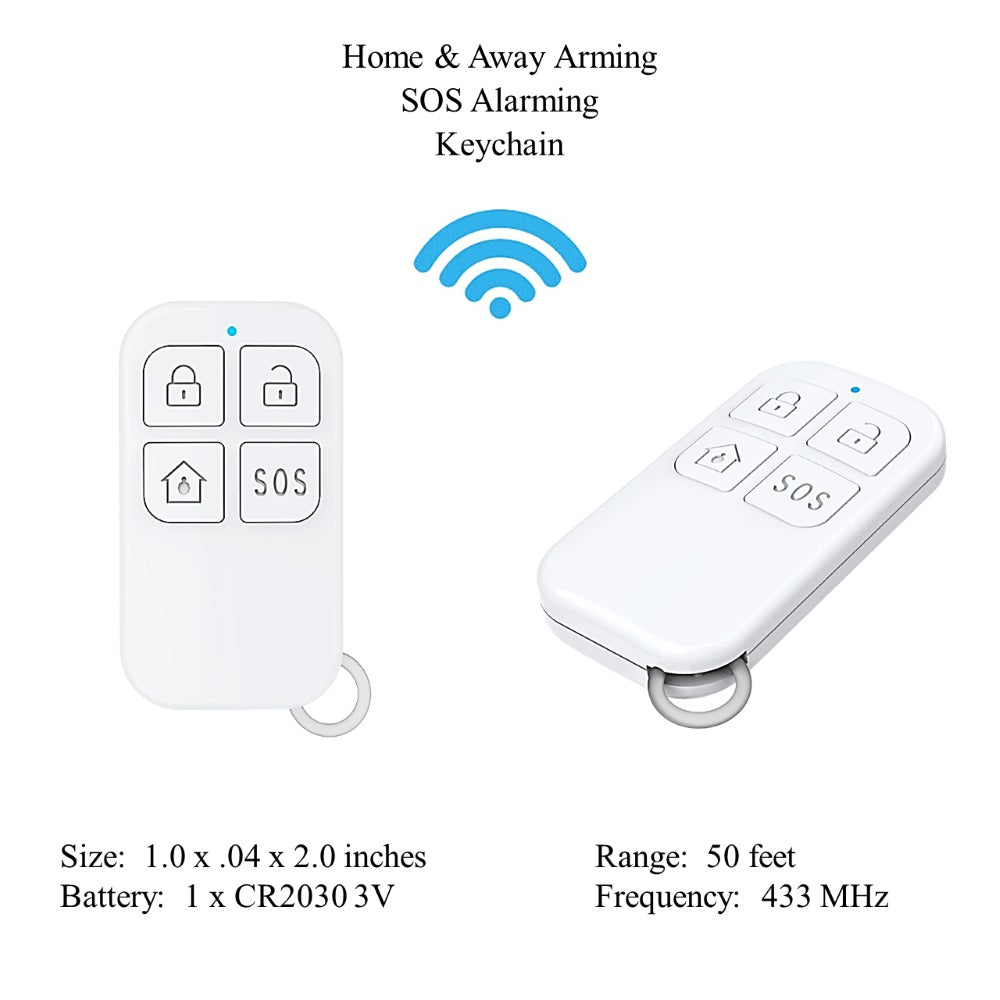 Smart Wi-Fi Alarm System - Remote Control Key Fob